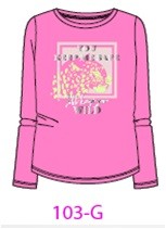 Фуфайка (футболка) с длинным рукавом Розовый