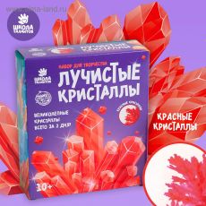 5115228 Набор для творчества «Лучистые кристаллы», цвет красный