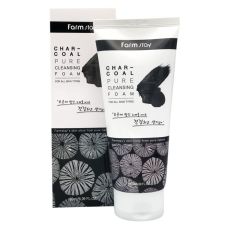Пенка для умывания с древесным углем FarmStay Charcoal Pure Cleansing Foam 180 ml