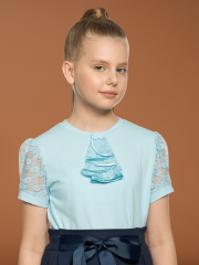 GFT7133 Футболка для девочек Голубой(9) Pelican