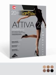 ATTIVA 20 XXL Omsa Колготки Daino (Бежевый);Lola (Коричневый);Caramello (Бежевый);Naturale (Бежевый);Nero (Черный);Fumo (Серый)