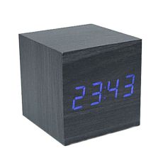 Электронные часы в деревянном корпусе VST-, синие цифры