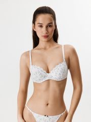 31204111365 Бюстгальтер белый принт Infinity Lingerie