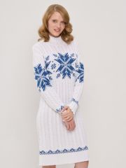 Платье женское 5232-2503 белый/деним VAY