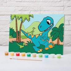 4971855 Картина по номерам «Динозавр» 20×30 см
