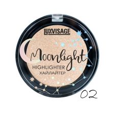 031150 LuxVisage. Хайлайтер компактный Moonlight с эффектом естественного сияния, тон 02 Beige Glow