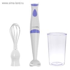 ❗️УЦЕНКА Блендер LuazON LBR-24, погружной, 250 Вт, 0.6 л, 1 скорость, бело-фиолетовый 4637198 Причина уценки: нарушена упаковка