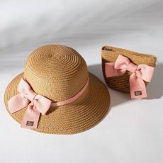 Комплект для девочки (шляпа р-р 52, сумочка) MINAKU цвет коричневый 7306502