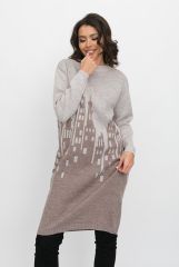 487635 Ankoli Платье кофе-молочный