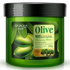 Питательная маска для волос Bioaqua Olive Hair Mask с маслом оливы, 500 мл