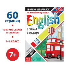Сборник шпаргалок по английскому языку, 1—4 кл., 60 стр. 7322600