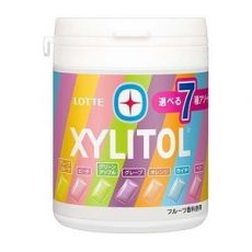 176069 LOTTE XYLITOL БЕЗ САХАРА жевательная резинка (фруктовый вкус) Ассорти 143 гр., банка