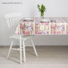 5541028 Скатерть на тканой основе с бейкой «Кармен», лаванда, 135×110 см, лаванда