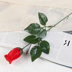 ЦЕНА ЗА 10 ШТ! 428836 Цветы искусственные «Роза простая» 50 см, красный