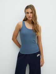 BMi_F 1321_01CE Майка (кашкорсе) Minimi Майка Jeans (Синий)