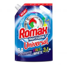 Концентрированное средство для стирки Romax Professional, Universal, дой-пак 1,5 л