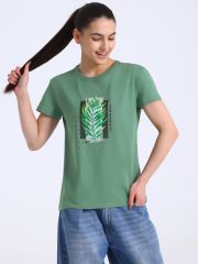 489390 Апрель Футболка зеленый