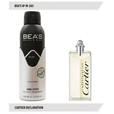 Дезодорант Beas M203 Cartier Declaration For Men deo 200 ml, Дезодорант мужской Beas M203 создан по мотивам аромата Cartier Declaration