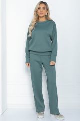 К12017 Костюм (Свитшот+Брюки) LADY TAIGA Голубой