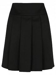 Senior Girls Black Pleated School Skirt
