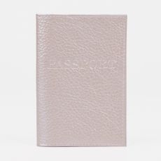 Обложка для паспорта, цвет перламутр натур. кожа 4971899