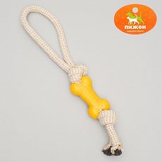 599504 Игрушка канатная с косточкой, 90 г, микс цветов