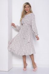494032 LT Collection Платье бело-розовый