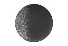Тарелка закусочная, 20 см, фарфор P, черная, в белую крапинку, Caviar Galaxy, 63129