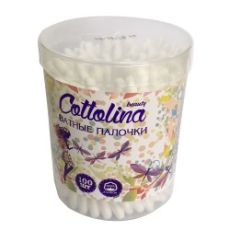 Ватные палочки CottoLina (стакан) 100 шт 1239 (48) Cotto Lina