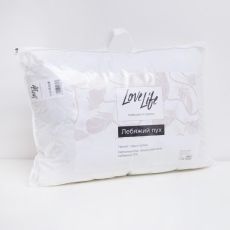 Подушка LoveLife Лебяжий пух 50*70 см, глосс-сатин, 100% п/э 6709627