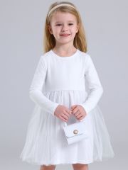 494185 Апрель Платье белый