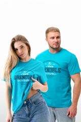 453530 Натали Футболка туркуаз+Гренобль