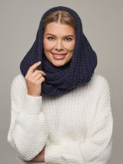 Шарф (снуд) женский 202-8218 т.синий VAY