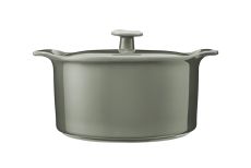 Кастрюля, 1,3 л, с крышкой, фарфор P, серо-зеленая, Indulgence, 63143