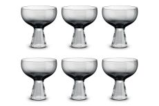 Креманка, 12 см, 350 мл, 6 шт, стекло, серая градиент, Fun Classy, 63091