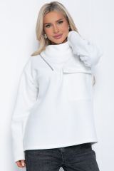Б12555-7 Свитшот LADY TAIGA Белый