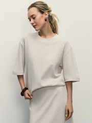 514719 ZARINA Футболка кремовый/светлый беж