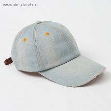 4588865 Бейсболка женская MINAKU "Jeans" , размер 58 Полиэстер 20%, Хлопок 80%
