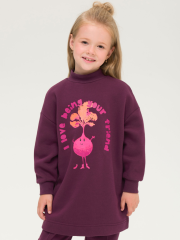 GFNR3292 Толстовка для девочек Бордовый(5) Pelican