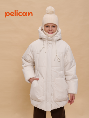 GZXL3362 Куртка для девочек Молочный(28) Pelican
