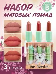 NJ Cosmetics Подарочный набор матовых помад для губ, тон B Арт.: 80842