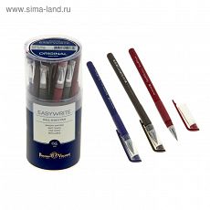 ЦЕНА ЗА 2 ШТ! 1113843 Ручка шариковая EasyWrite Original, узел 0.5 мм, синие чернила, матовый корпус Silk Touch, МИКС