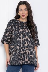 Б12596-20 Футболка LADY TAIGA Коричневая