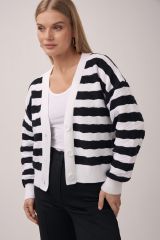 509285 Conte elegant Джемпер white-black