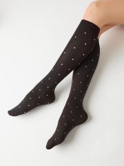 gamb. MICRO POIS 70 гольфы (горошек) Minimi Гольфы Nero (Черный)