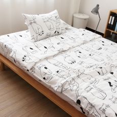 Пододеяльник с кошками 150*200 см, хлопок