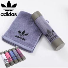 Хлопковое спортивное полотенце ADIDAS, впитывающее пот, быстросохнущее