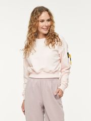 Толстовка (Свитшот) женская 7222-30020/3 ТФ110/К110 зефир/зефир BE YOU