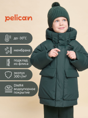 BZXZ3362/10 Куртка для мальчиков Изумрудный(14) Pelican