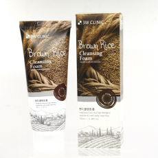 [3W CLINIC] Пенка для умывания деликатная КОРИЧНЕВЫЙ РИС Foam Cleansing Brown Rice, 100 мл